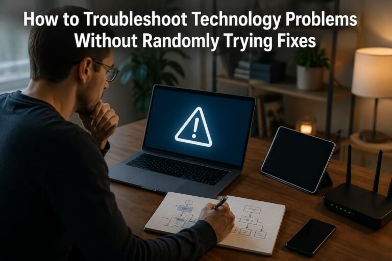 How to Troubleshoot Technology Problems Without Randomly Trying Fixes