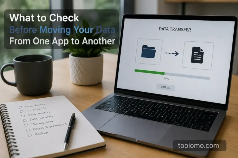 What to Check Before Moving Your Data From One App to Another